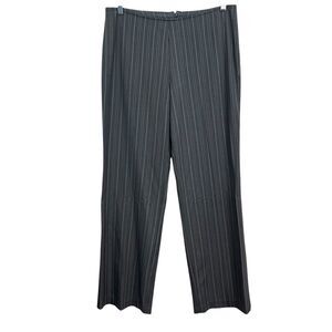 Breakin Loose Womens Dress Pants Gray Pinstripe Straight Leg Office Wear Sz 16*